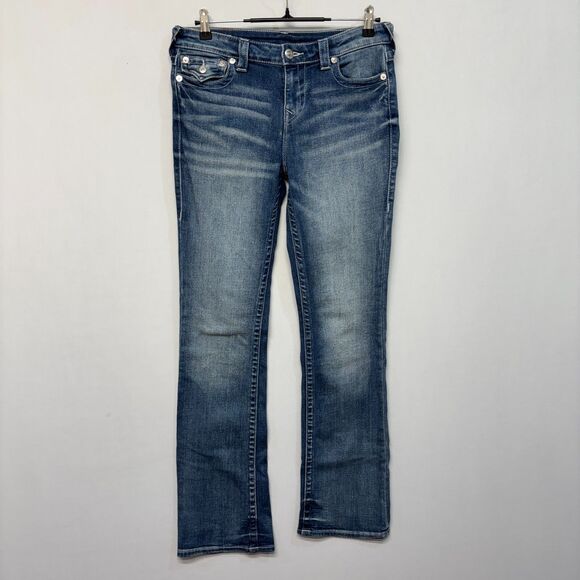 True Religion Denim - True Religion Women Becca Mid Rise Bootcut Jeans Size 30 Blue Denim C001 -26